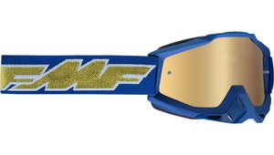 FMF PowerBomb Goggles OSFM Rocket Blue/Navy/Gold Mirror Lens
