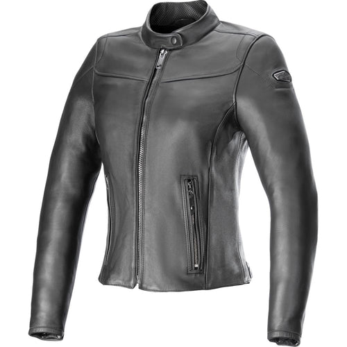 Alpinestars TORY WOMEN LEATHER JACKET, Black/Black, XX-Large