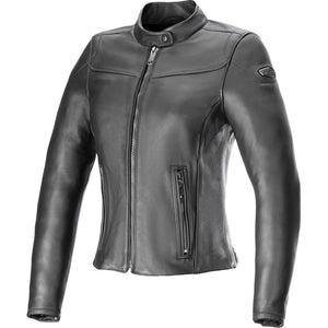 Alpinestars TORY WOMEN LEATHER JACKET, Black/Black, XX-Large