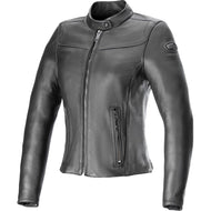 Alpinestars TORY WOMEN LEATHER JACKET, Black/Black, XX-Large