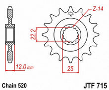 Load image into Gallery viewer, JT SPROCKETS SPROCKET CS GAS GAS 13T JTF715.13