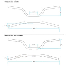 Load image into Gallery viewer, Biltwell | Tracker High Handlebar | Black Electroplate | TBW with Insert | 1&quot; | Compatible With Cable Operated Throttles and Harley&#39;s Throttle-By-Wire Control Module