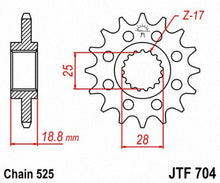 Load image into Gallery viewer, JT SPROCKETS SPROCKET C/S APR 17T JTF704.17