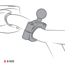 Load image into Gallery viewer, RAM MOUNT BASE BAR CLMP 3/4" - 1" RAM-B-408-75-1U