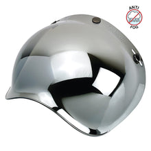 Load image into Gallery viewer, Biltwell Bubble Shield Chrome Mirror - Anti-fog, Scratch Resistant, UV/A UV/B Resistant