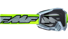 Load image into Gallery viewer, FMF PowerBomb Rocket silver Goggles OSFM Rocket Silver/Lime/Clear Lens
