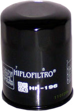 Load image into Gallery viewer, Hiflofiltro Oil Filter (Black) PU HF196 - Motomike Canada
