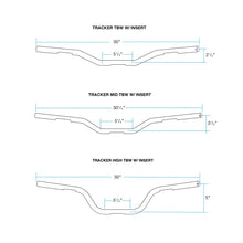 Load image into Gallery viewer, Biltwell | Tracker High Handlebar | Chrome Plated Finish | TBW with Insert | 1&quot; | Compatible With Cable Operated Throttles and Harley&#39;s Throttle-By-Wire Control Module