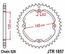 Load image into Gallery viewer, JT SPROCKETS SPROCKET RR 38T JTR1857.38 - Motomike Canada