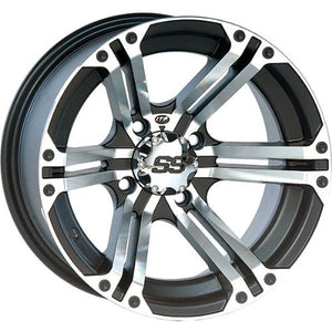 ITP SS ALLOY SS212 Black Wheel with Machined Finish (14x6"/4x137mm)