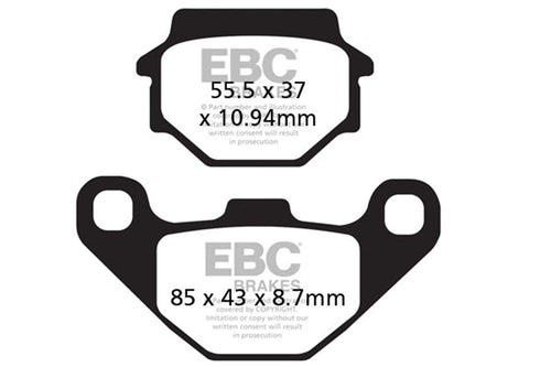 EBC Brakes FA372X Disc Brake Pad Set