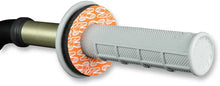 Load image into Gallery viewer, RENTHAL GRIP DONUTZ WHITE ON ORANGE RENTHAL G204