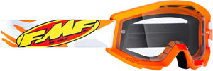Fmf PowerCore Assault Youth Goggles Gray/Clear Lens OSFM Orange Gray/Clear Lens