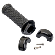 Load image into Gallery viewer, Biltwell AlumiCore Grip Set TBW Black