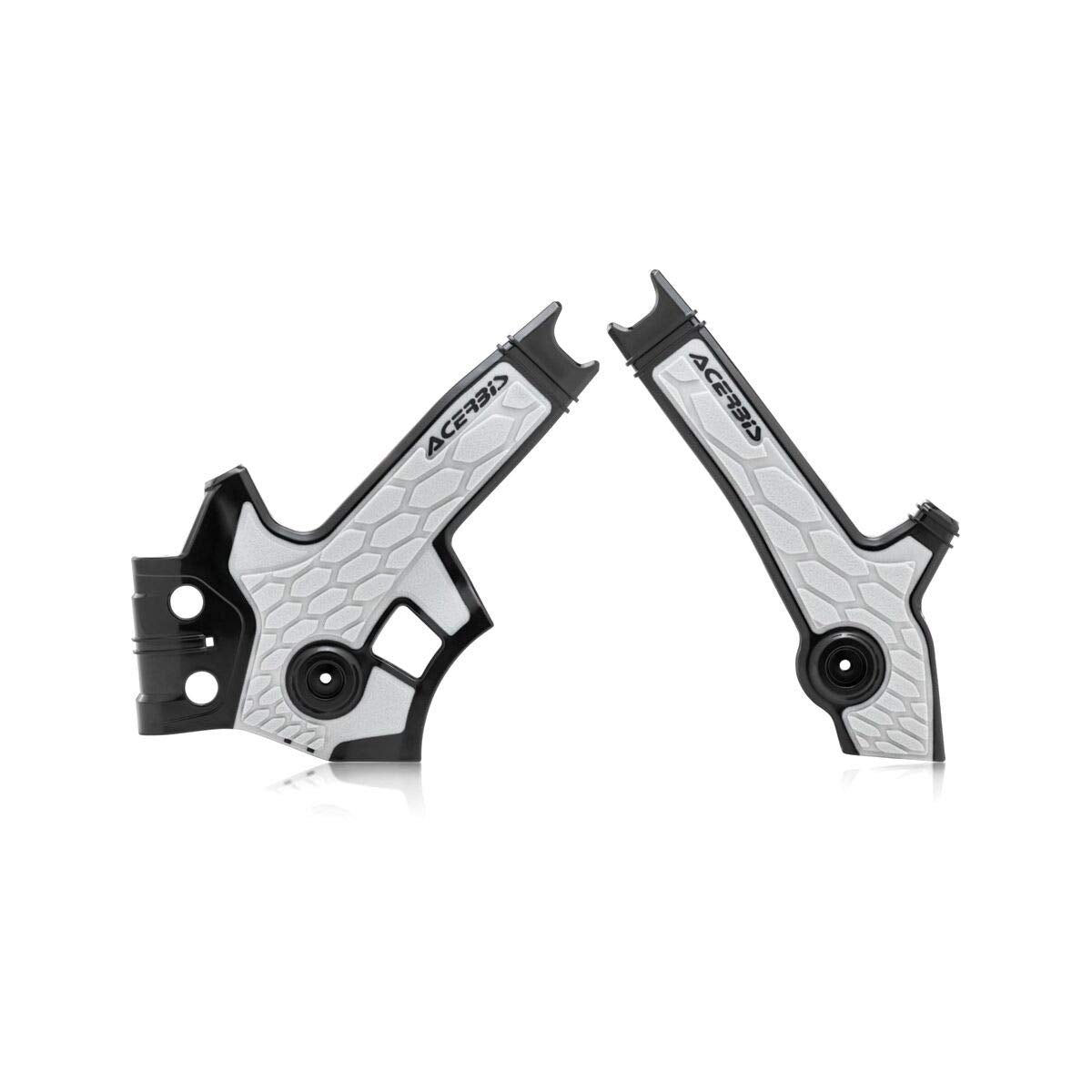 Acerbis - 96+ Suzuki DR650 Frame Guards- X-Grip - Black/Gray (2801931001)