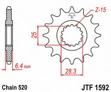 Load image into Gallery viewer, JT SPROCKETS SPROCKET C/S YFM700 14T JTF1592.14 - Motomike Canada