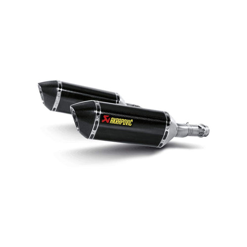 Akrapovic Street Legal Series Slip-On Exhaust - Dual Hexagonal Carbon Fiber Muffler, Material: Carbon Fiber S-K10SO6-HZC