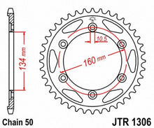 Load image into Gallery viewer, JT SPROCKETS SPROCKET RR HON 43T JTR1306.43 - Motomike Canada