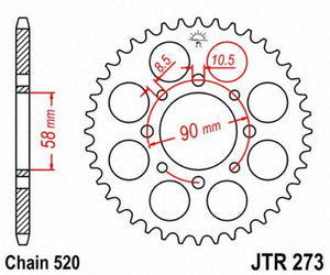 JT SPROCKETS SPROCKET RR REBEL 250 30T JTR273.30