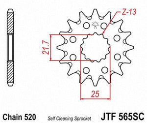 JT SPROCKETS SPROCKET C/S 14T SC JTF565.14SC