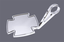 Load image into Gallery viewer, HIGHSIDER MIRROR BAR END IRON CROSS CHROME EACH 301-113