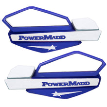 Load image into Gallery viewer, POWERMADD/COBRA HANDGUARDS BLUE/WHITE 34221 - Motomike Canada