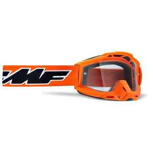 FMF Racing PowerBomb Rocket Goggles OSFM Rocket Orange/Clear Lens
