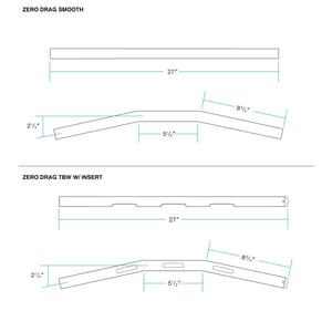 Biltwell | Zero Drag Handlebar | Chrome Plated Finish | TBW with Insert | 1" | Compatible With Cable Operated Throttles and Harley's Throttle-By-Wire Control Module