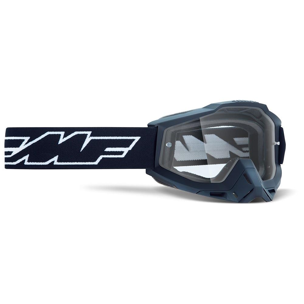 FMF Racing PowerBomb Rocket Goggles OSFM Rocket Black/Clear Lens