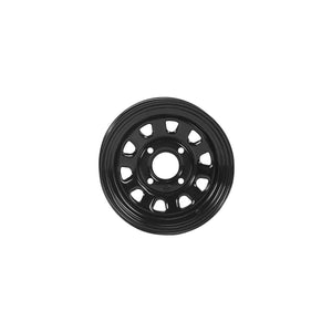 ITP Delta Steel Black Wheel with Machined Finish (12x7