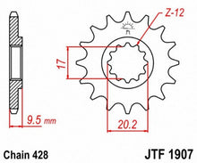 Load image into Gallery viewer, JT SPROCKETS SPROCKET KTM80/105 14T JTF1907.14