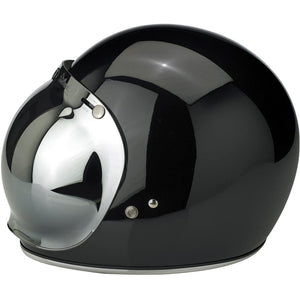 Biltwell Bubble Shield Chrome Mirror - Anti-fog, Scratch Resistant, UV/A UV/B Resistant