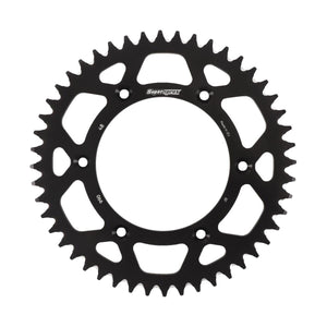Supersprox Aluminum Rear Sprocket (520 / 52T) (Black) for 05-22 KTM 250SXF