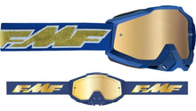 Load image into Gallery viewer, FMF PowerBomb Goggles OSFM Rocket Blue/Navy/Gold Mirror Lens