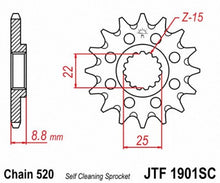Load image into Gallery viewer, JT SPROCKETS SPROCKET CS KTM 15T SC JTF1901.15SC
