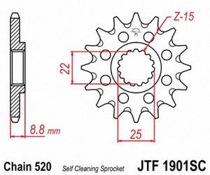 JT SPROCKETS SPROCKET KTM C/S 13T SC JTF1901.13SC