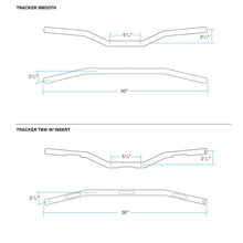 Load image into Gallery viewer, Biltwell | Tracker Handlebar | Chrome Plated Finish | TBW with Insert | 1&quot; | Compatible With Cable Operated Throttles and Harley&#39;s Throttle-By-Wire Control Module