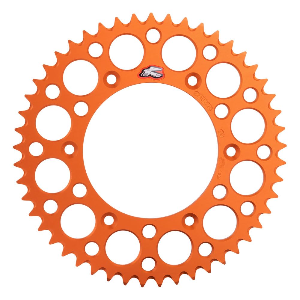 Renthal - 14-16 KTM 200 XC/XC-W/Rear Grooved Sprocket - Orange 520-49P Teeth (224U-520-49GPOR)