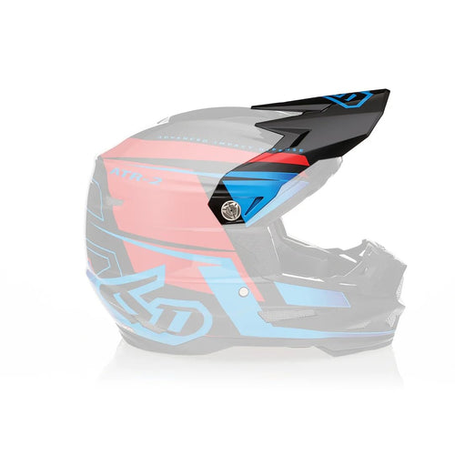 6D HELMETS VISOR  ATR2 MACH BK/R/BL 72-6117