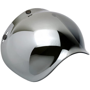 Biltwell Bubble Shield Chrome Mirror - Anti-fog, Scratch Resistant, UV/A UV/B Resistant