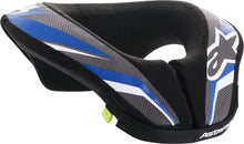 Load image into Gallery viewer, Alpinestars 6741018-177-S/M: Sequence Youth Neck Roll Black/Anthracite/Blue Sm/Md