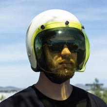 Load image into Gallery viewer, Biltwell Bubble Shield Yellow - Anti-fog, Scratch Resistant, UV/A UV/B Resistant