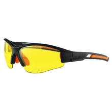 Load image into Gallery viewer, Bobster ® Swift, Matte Black and Orange Frame, Smoked, Yellow, &amp; Clear Lens