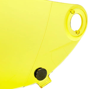 VERSAINSECT go S Gen2 Flat Shield | Yellow | Anti-Fog | Scratch Resistant | UV/A UV/B Resistant | Motorcycle Helmet Accessory