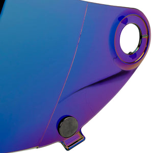 VERSAINSECT go S Gen2 Flat Shield | Rainbow Mirror | Anti-Fog | Scratch Resistant | UV/A UV/B Resistant | Motorcycle Helmet Accessory