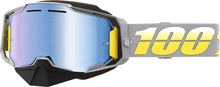 Load image into Gallery viewer, 100% ARMEGA SNOWMOBILE GOGGLE ROYAL - YELLOW LENS 50007-00004