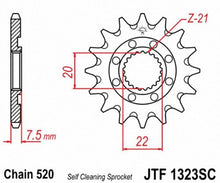 Load image into Gallery viewer, JT SPROCKETS SPROCKET HON C/S 14T SC JTF1323.14SC