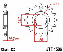 Load image into Gallery viewer, JT SPROCKETS SPROCKET C/S R6 16T JTF1586.16