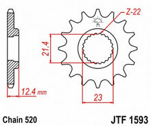 Load image into Gallery viewer, JT SPROCKETS SPROCKET C/S RAPT250 14T JTF1593.14 - Motomike Canada