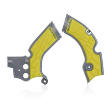 Load image into Gallery viewer, Acerbis - 18+ Suzuki RMZ250/ RMZ450 Frame Guards- X-Grip - Black/Yellow (2686601120)